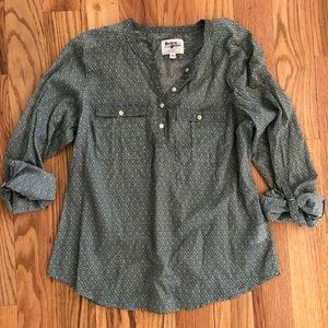 Anthropologie Holding Horses printed top Fits like XS/S